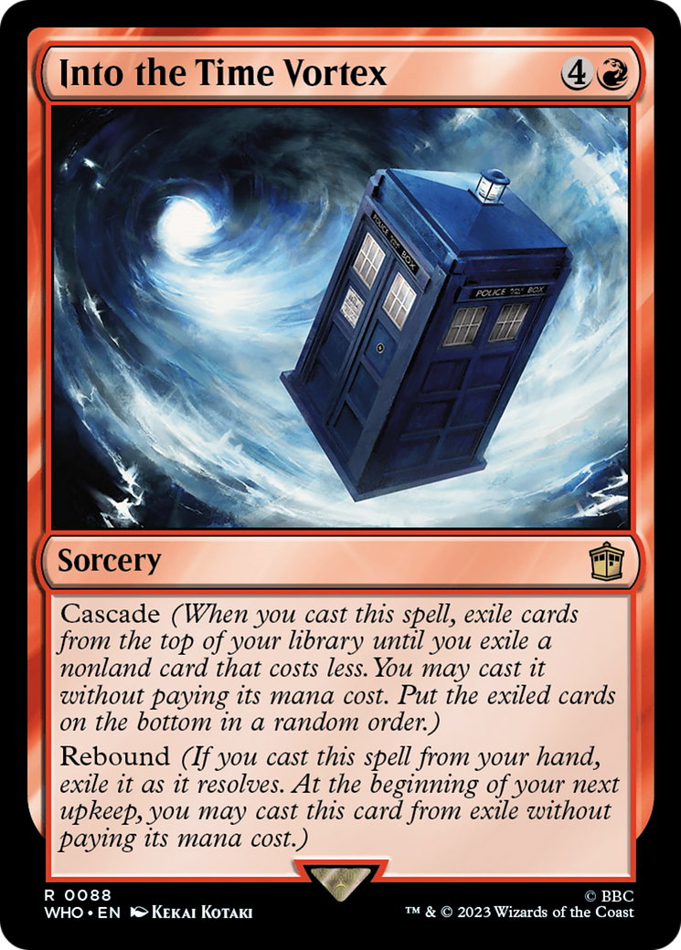Into the Time Vortex [Doctor Who] | Jomio and Rueliete's Cards and Comics