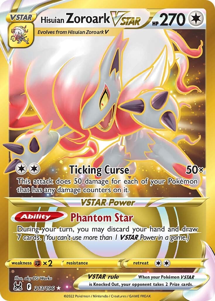 Hisuian Zoroark VSTAR (213/196) [Sword & Shield: Lost Origin] | Jomio and Rueliete's Cards and Comics