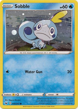 Sobble (054/202) (Cosmos Holo) [Sword & Shield: Base Set] | Jomio and Rueliete's Cards and Comics
