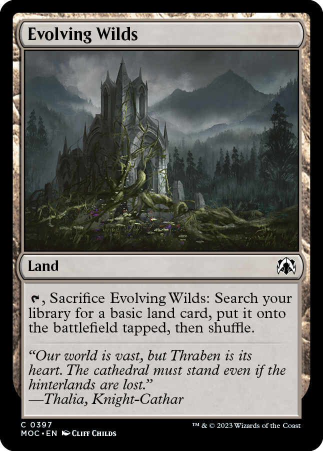 Evolving Wilds [March of the Machine Commander] | Jomio and Rueliete's Cards and Comics