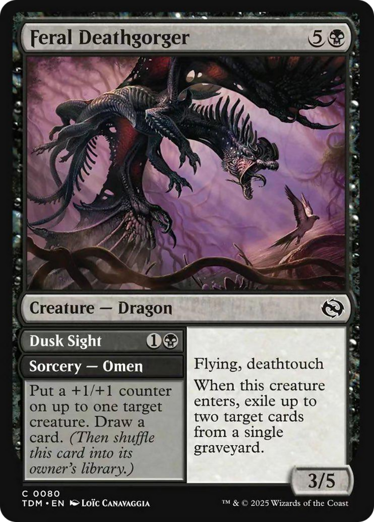 Feral Deathgorger [Tarkir: Dragonstorm] | Jomio and Rueliete's Cards and Comics