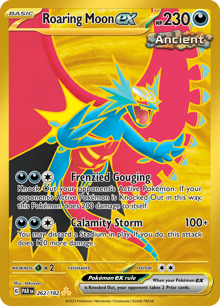 Roaring Moon ex (262/182) [Scarlet & Violet: Paradox Rift] | Jomio and Rueliete's Cards and Comics