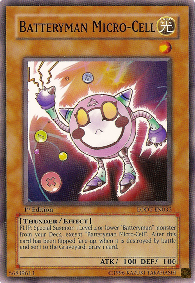 Batteryman Micro-Cell [LODT-EN032] Common | Jomio and Rueliete's Cards and Comics