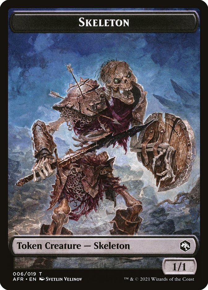 Illusion // Skeleton Double-Sided Token [Dungeons & Dragons: Adventures in the Forgotten Realms Commander Tokens] | Jomio and Rueliete's Cards and Comics
