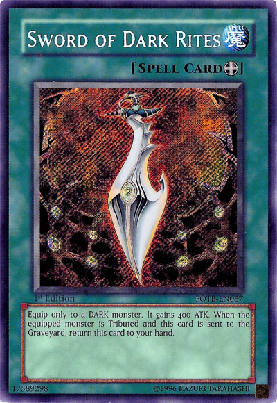 Sword of Dark Rites [FOTB-EN067] Secret Rare | Jomio and Rueliete's Cards and Comics