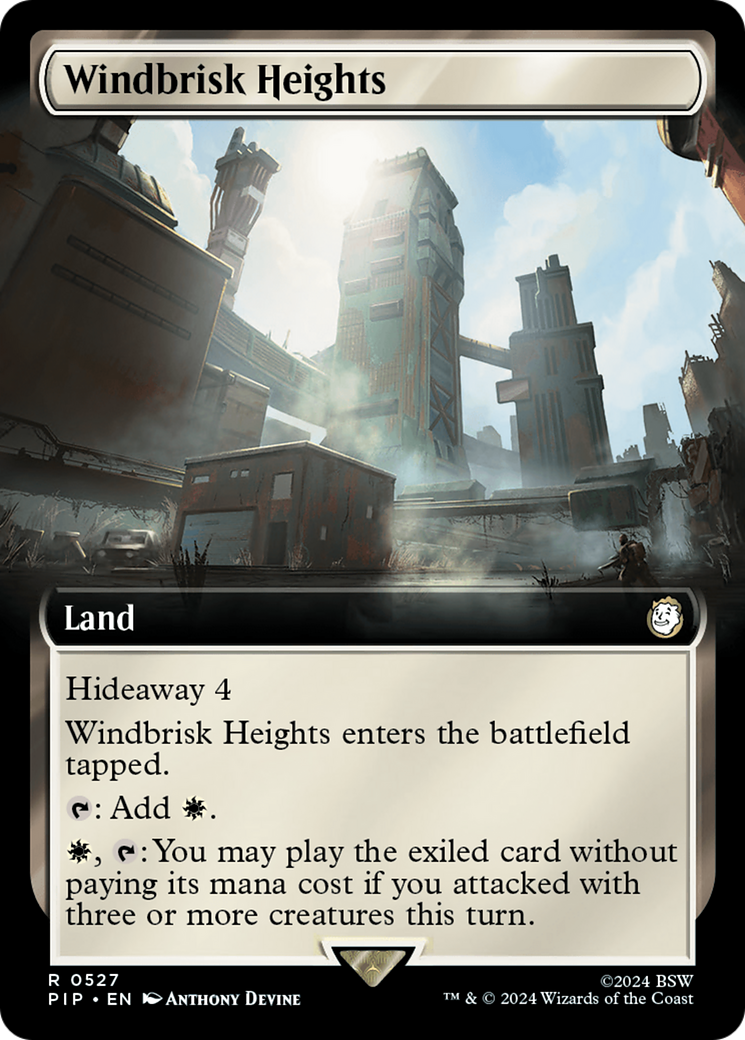 Windbrisk Heights (Extended Art) [Fallout] | Jomio and Rueliete's Cards and Comics