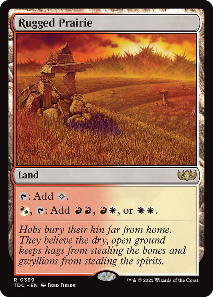 Rugged Prairie [Tarkir: Dragonstorm Commander] | Jomio and Rueliete's Cards and Comics