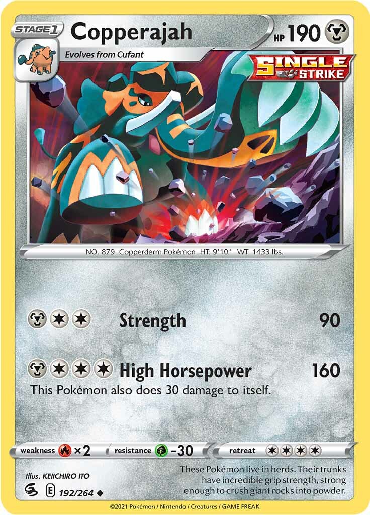 Copperajah (192/264) [Sword & Shield: Fusion Strike] | Jomio and Rueliete's Cards and Comics