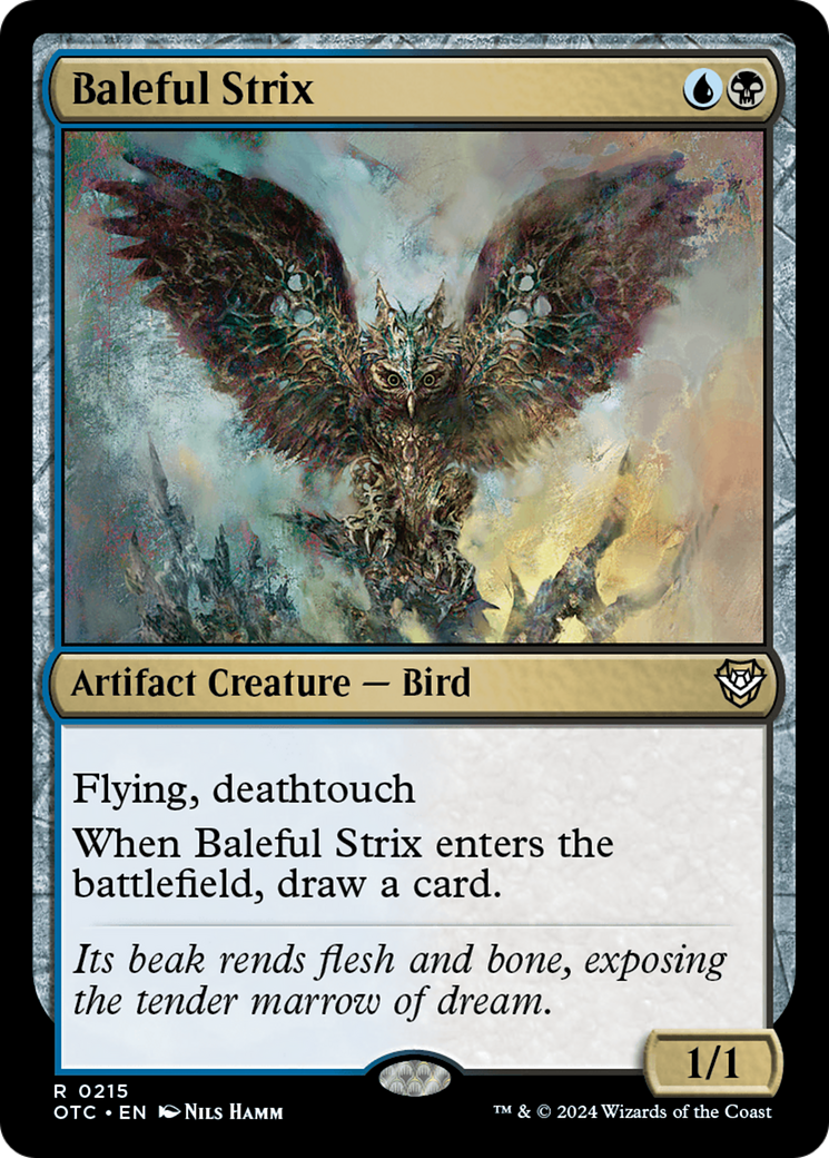 Baleful Strix [Outlaws of Thunder Junction Commander] | Jomio and Rueliete's Cards and Comics