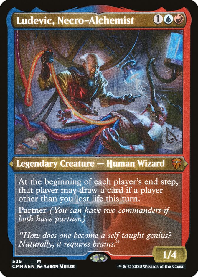 Ludevic, Necro-Alchemist (Etched) [Commander Legends] | Jomio and Rueliete's Cards and Comics