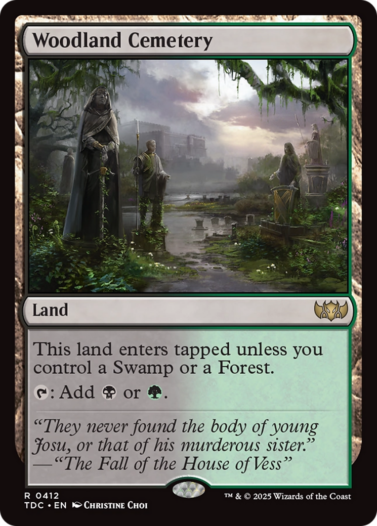 Woodland Cemetery [Tarkir: Dragonstorm Commander] | Jomio and Rueliete's Cards and Comics