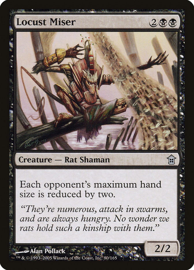 Locust Miser [Saviors of Kamigawa] | Jomio and Rueliete's Cards and Comics