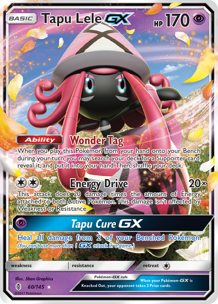 Tapu Lele GX (60/145) [Sun & Moon: Guardians Rising] | Jomio and Rueliete's Cards and Comics