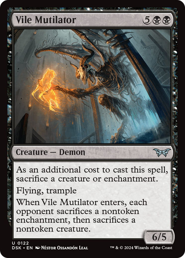 Vile Mutilator [Duskmourn: House of Horror] | Jomio and Rueliete's Cards and Comics