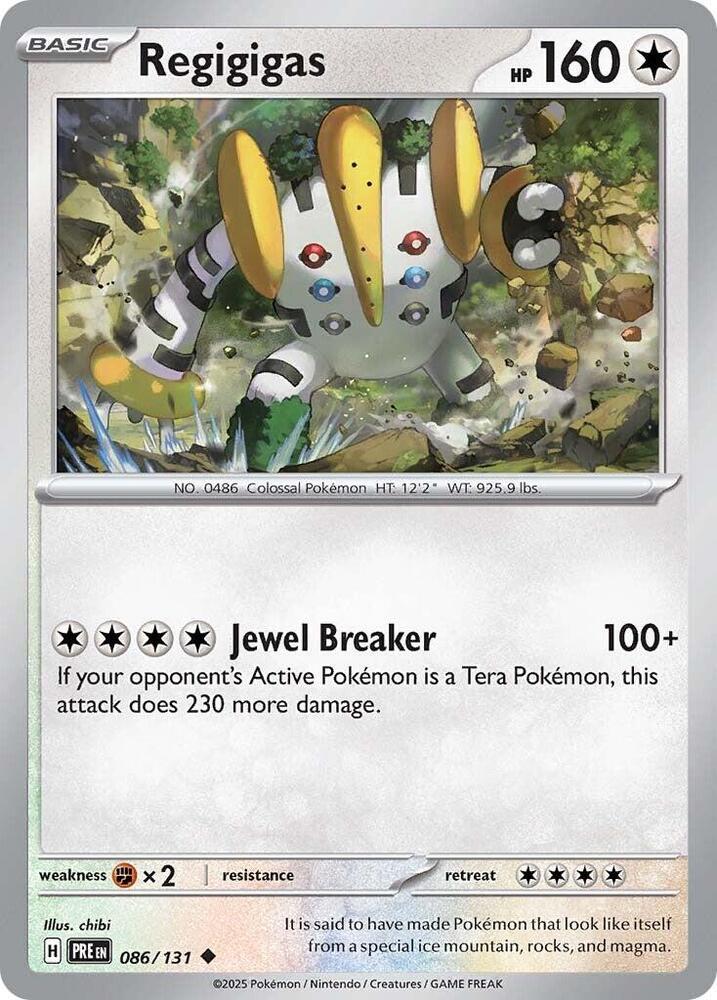 Regigigas (086/131) [Scarlet & Violet: Prismatic Evolutions] | Jomio and Rueliete's Cards and Comics