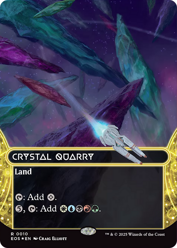Crystal Quarry (0010) (Borderless) [Edge of Eternities: Stellar Sights] | Jomio and Rueliete's Cards and Comics