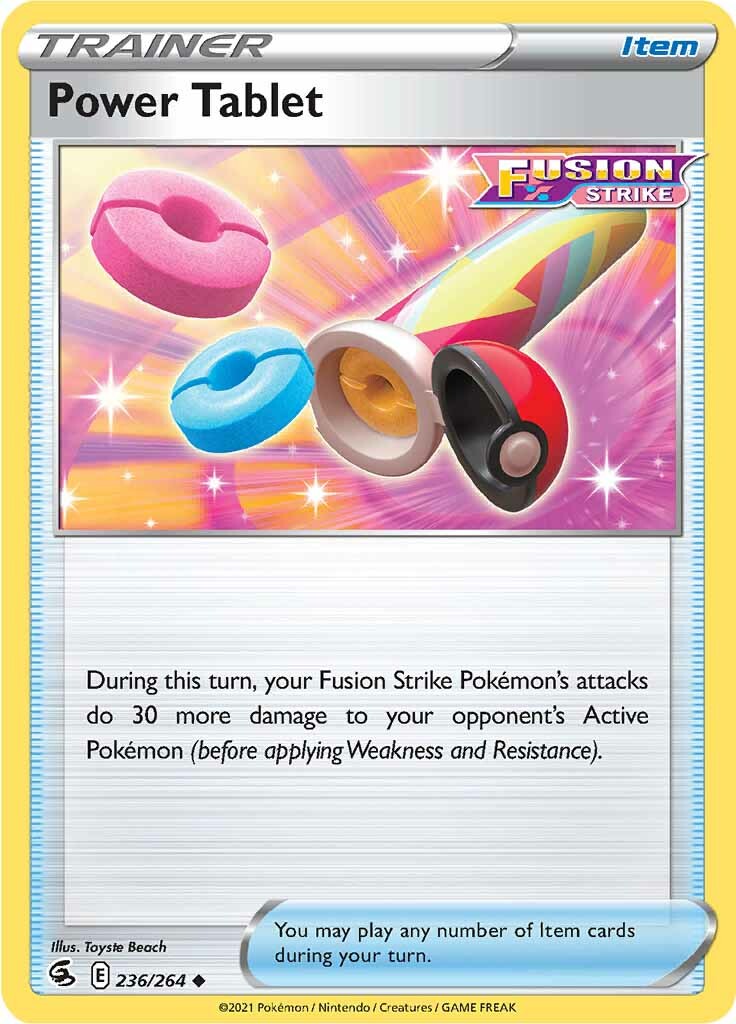 Power Tablet (236/264) [Sword & Shield: Fusion Strike] | Jomio and Rueliete's Cards and Comics