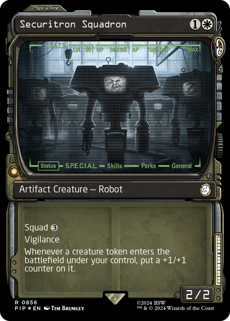 Securitron Squadron (Showcase) (Surge Foil) [Fallout] | Jomio and Rueliete's Cards and Comics