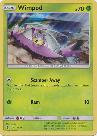 Wimpod (8/145) (Collection Promo) [Sun & Moon: Guardians Rising] | Jomio and Rueliete's Cards and Comics