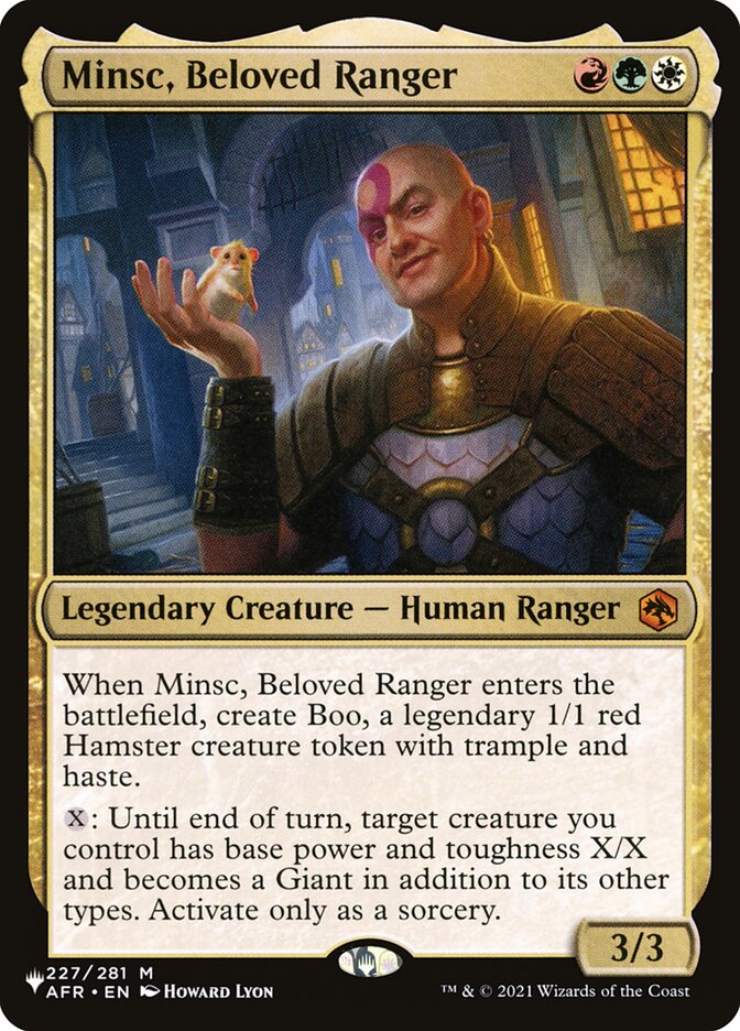 Minsc, Beloved Ranger [The List] | Jomio and Rueliete's Cards and Comics