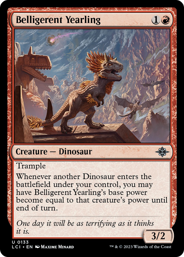 Belligerent Yearling [The Lost Caverns of Ixalan] | Jomio and Rueliete's Cards and Comics