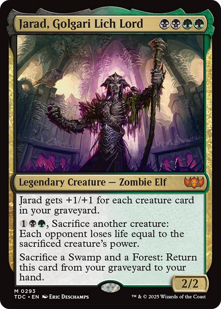 Jarad, Golgari Lich Lord [Tarkir: Dragonstorm Commander] | Jomio and Rueliete's Cards and Comics