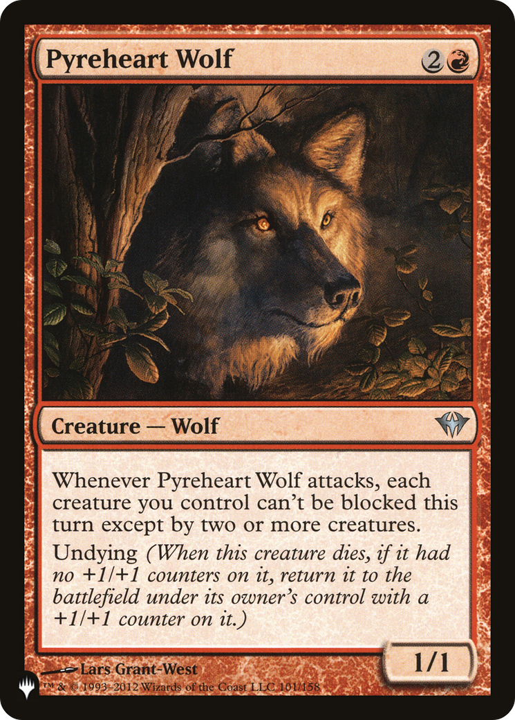 Pyreheart Wolf [The List] | Jomio and Rueliete's Cards and Comics