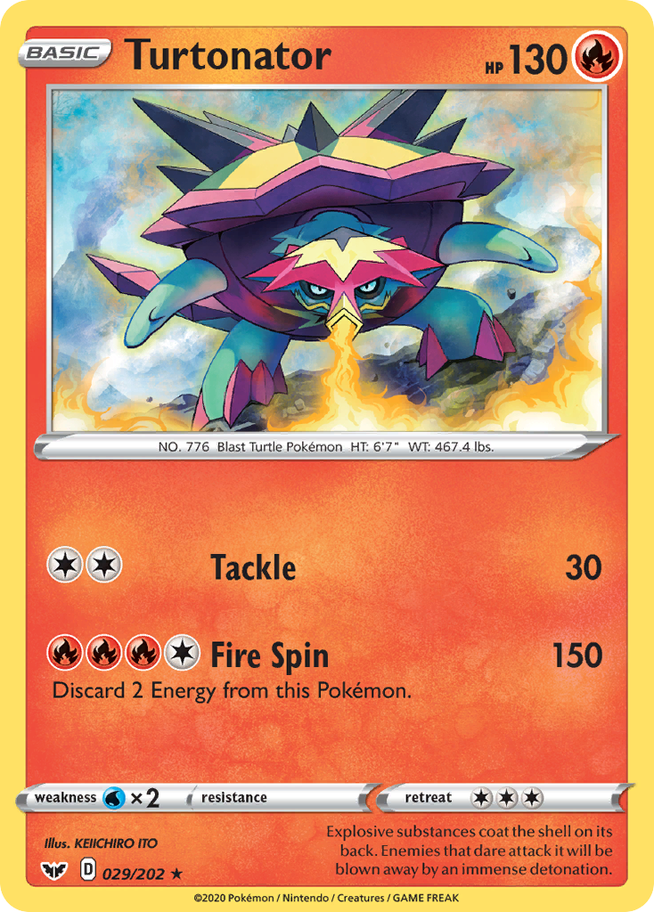Turtonator (029/202) [Sword & Shield: Base Set] | Jomio and Rueliete's Cards and Comics