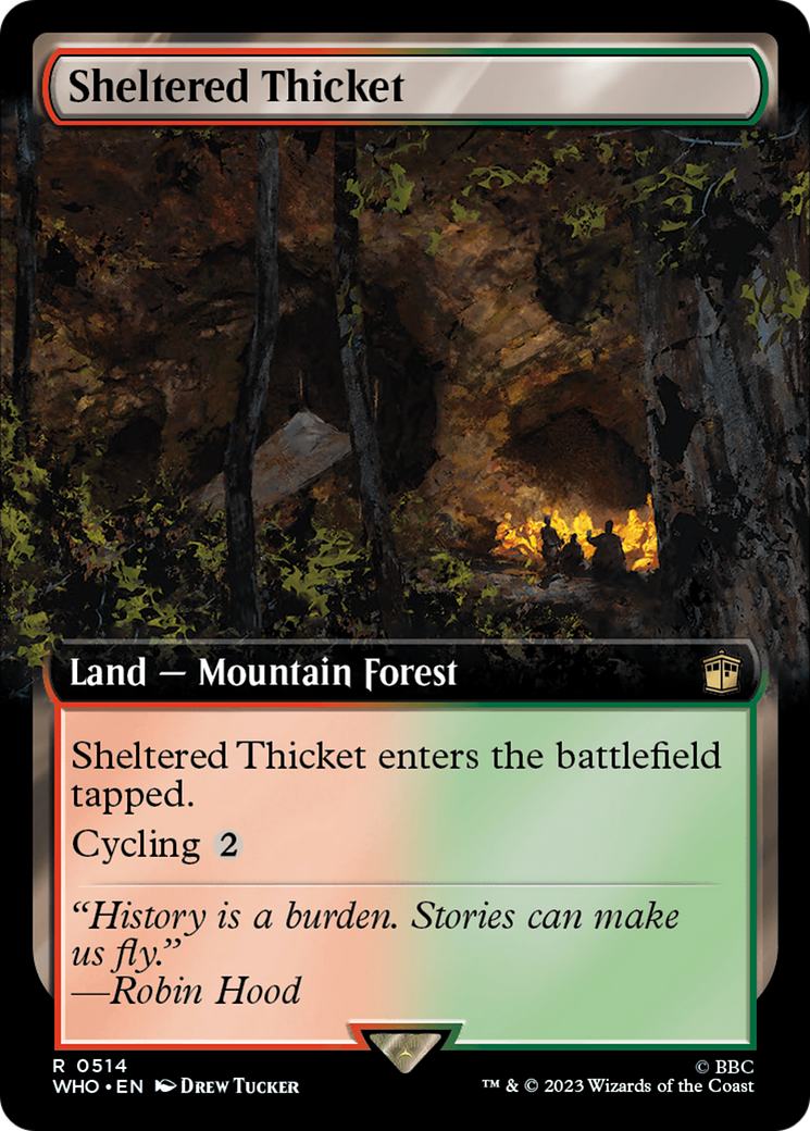 Sheltered Thicket (Extended Art) [Doctor Who] | Jomio and Rueliete's Cards and Comics