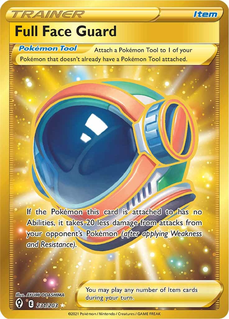 Full Face Guard (231/203) [Sword & Shield: Evolving Skies] | Jomio and Rueliete's Cards and Comics