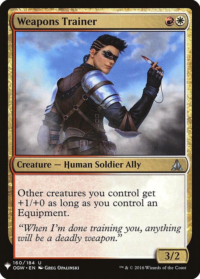 Weapons Trainer [Mystery Booster] | Jomio and Rueliete's Cards and Comics