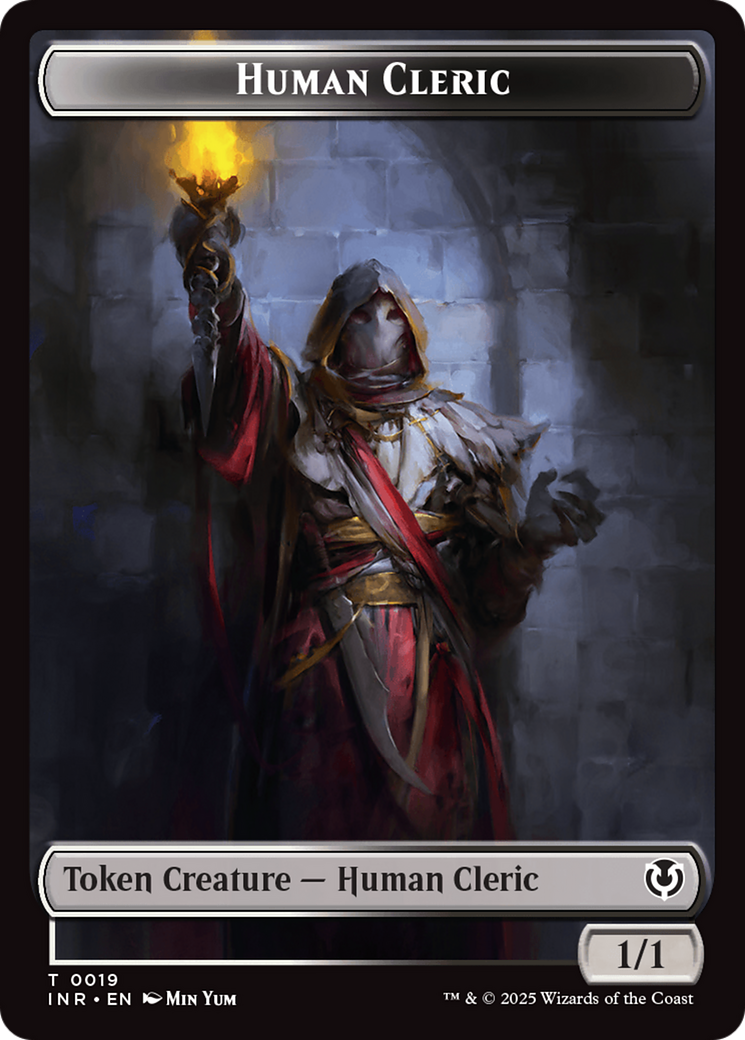 Demon // Human Cleric Double-Sided Token [Innistrad Remastered Tokens] | Jomio and Rueliete's Cards and Comics