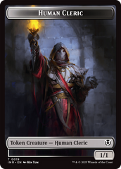 Demon // Human Cleric Double-Sided Token [Innistrad Remastered Tokens] | Jomio and Rueliete's Cards and Comics