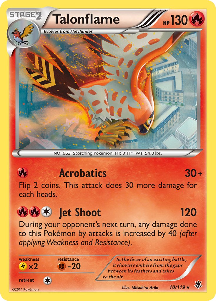 Talonflame (10/119) (Theme Deck Exclusive) [XY: Phantom Forces] | Jomio and Rueliete's Cards and Comics