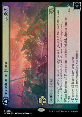 Invasion of Fiora // Marchesa, Resolute Monarch [March of the Machine Prerelease Promos] | Jomio and Rueliete's Cards and Comics
