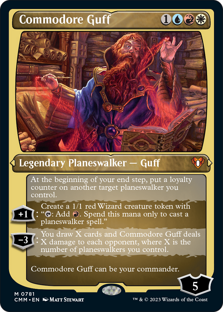 Commodore Guff (Display Commander) (Foil Etched) [Commander Masters] | Jomio and Rueliete's Cards and Comics
