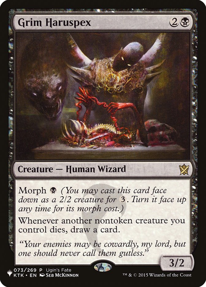 Grim Haruspex [The List] | Jomio and Rueliete's Cards and Comics