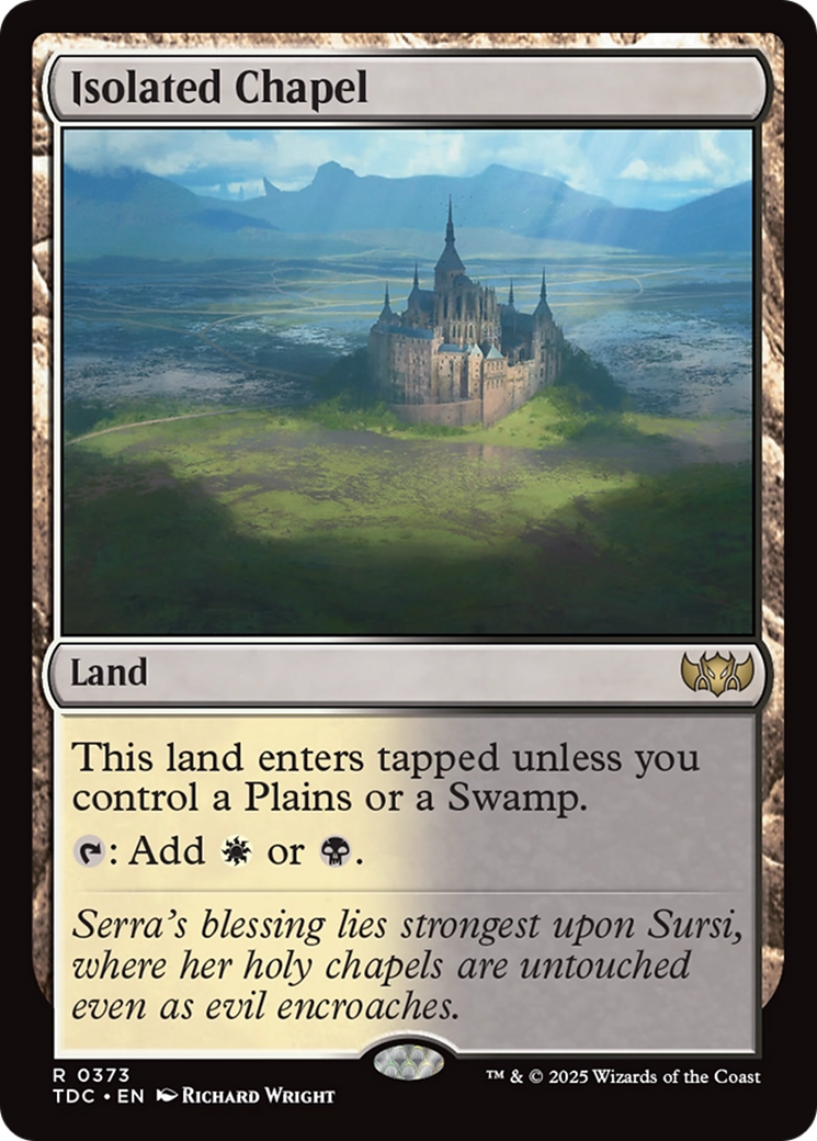 Isolated Chapel [Tarkir: Dragonstorm Commander] | Jomio and Rueliete's Cards and Comics