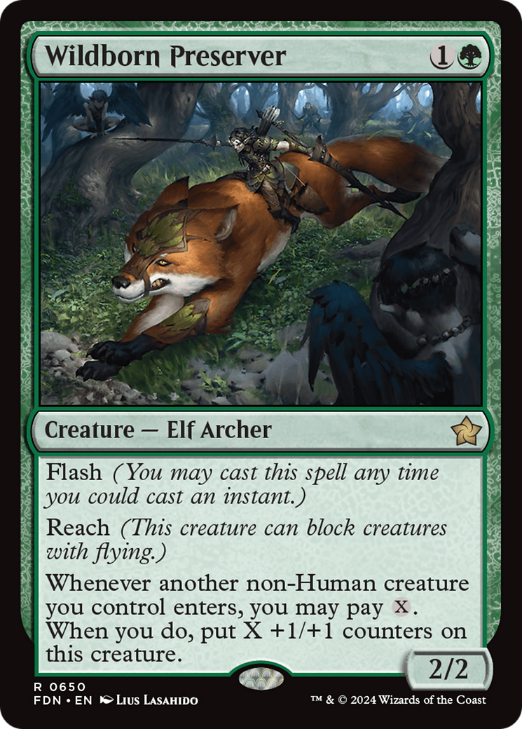 Wildborn Preserver [Foundations] | Jomio and Rueliete's Cards and Comics