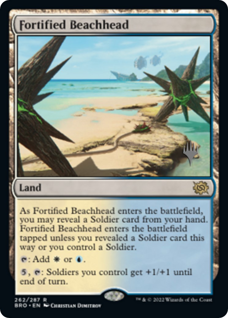 Fortified Beachhead (Promo Pack) [The Brothers' War Promos] | Jomio and Rueliete's Cards and Comics