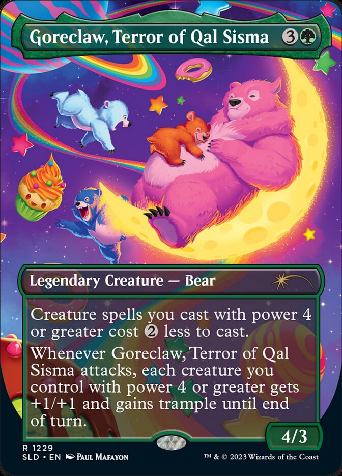 Goreclaw, Terror of Qal Sisma (Borderless) [Secret Lair Drop Series] | Jomio and Rueliete's Cards and Comics