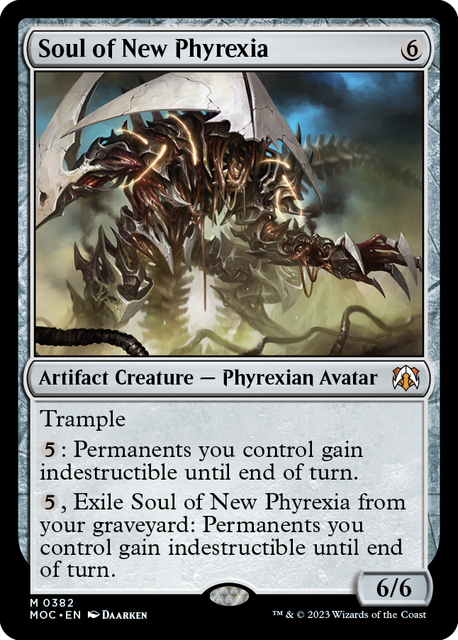 Soul of New Phyrexia [March of the Machine Commander] | Jomio and Rueliete's Cards and Comics