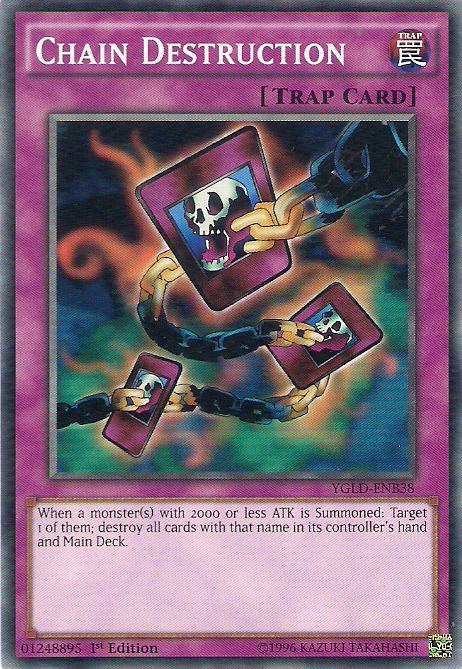Chain Destruction [YGLD-ENB38] Common | Jomio and Rueliete's Cards and Comics