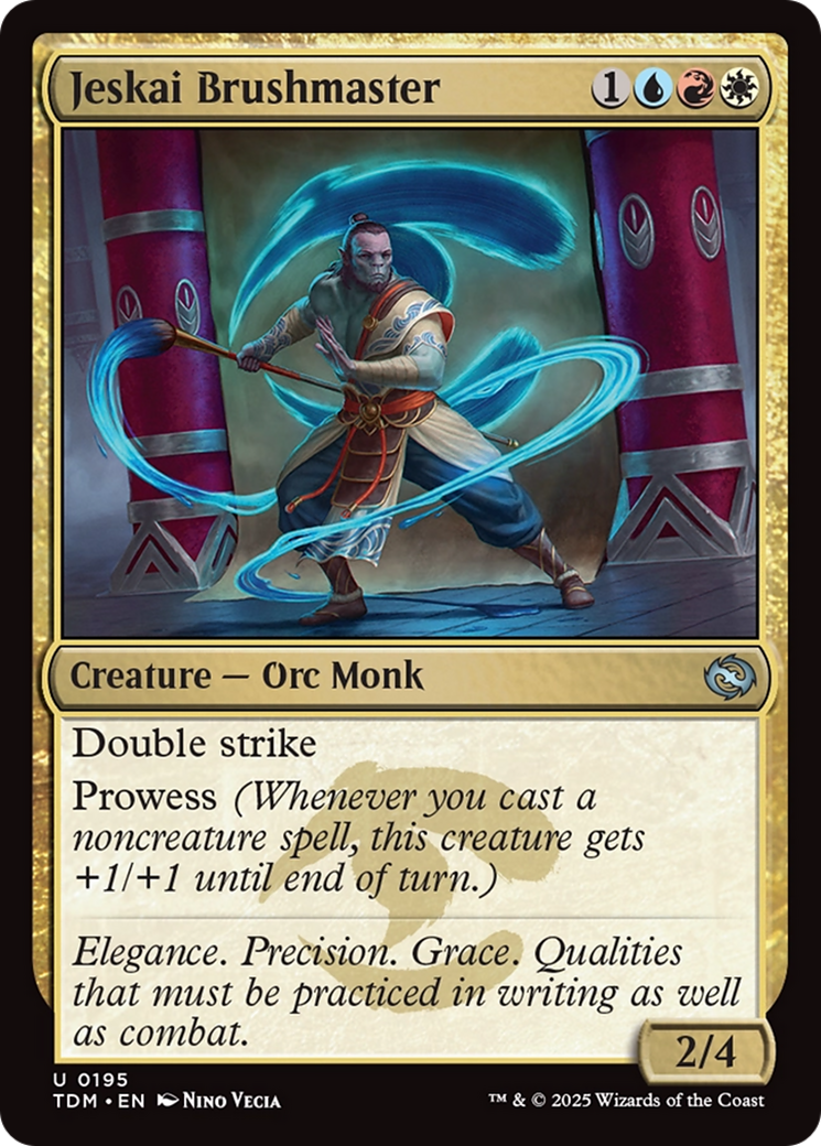Jeskai Brushmaster [Tarkir: Dragonstorm] | Jomio and Rueliete's Cards and Comics