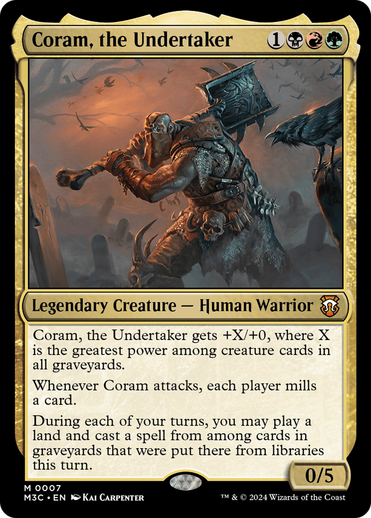 Coram, the Undertaker [Modern Horizons 3 Commander] | Jomio and Rueliete's Cards and Comics