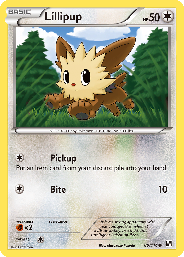 Lillipup (80/114) [Black & White: Base Set] | Jomio and Rueliete's Cards and Comics