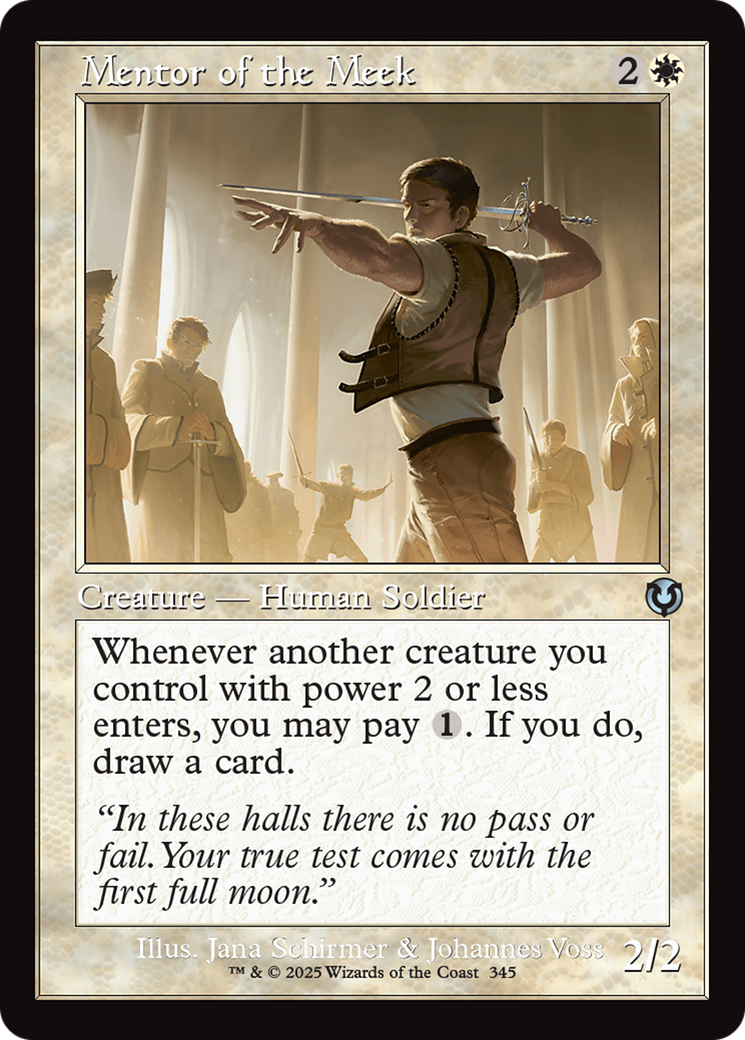 Mentor of the Meek (Retro Frame) [Innistrad Remastered] | Jomio and Rueliete's Cards and Comics