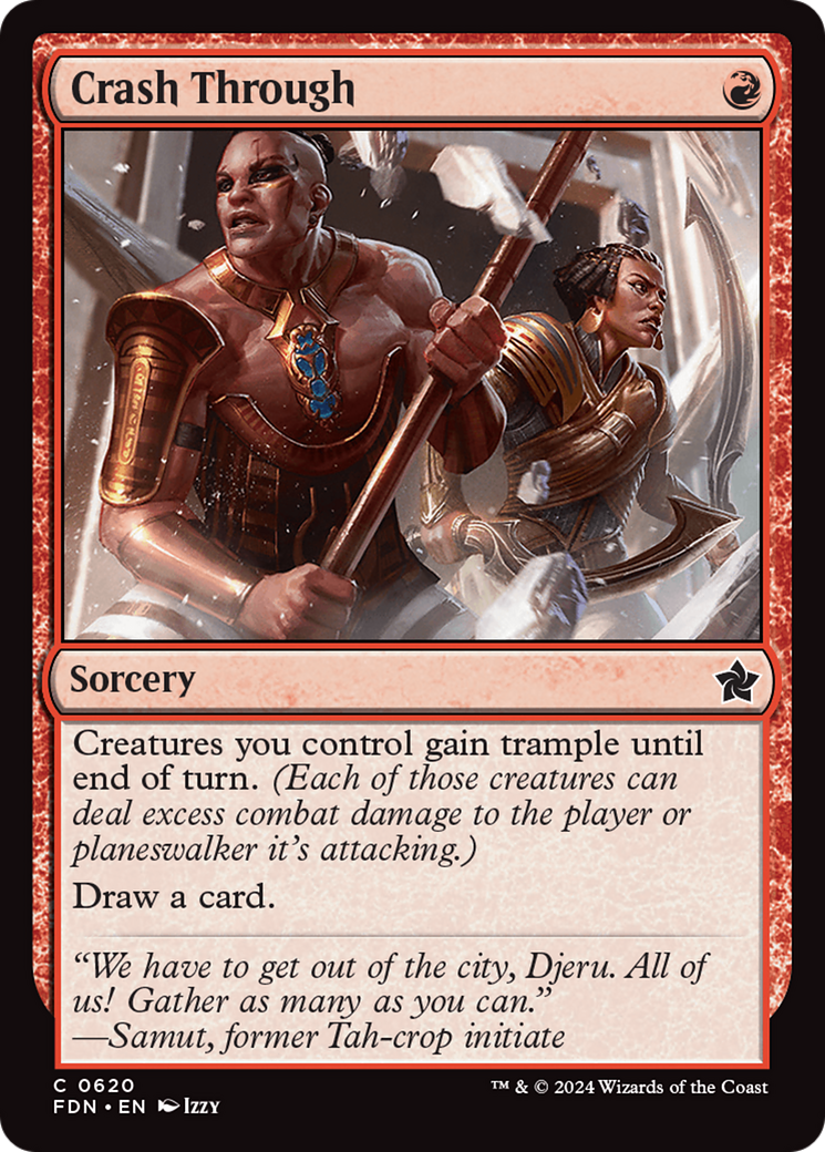 Crash Through [Foundations] | Jomio and Rueliete's Cards and Comics