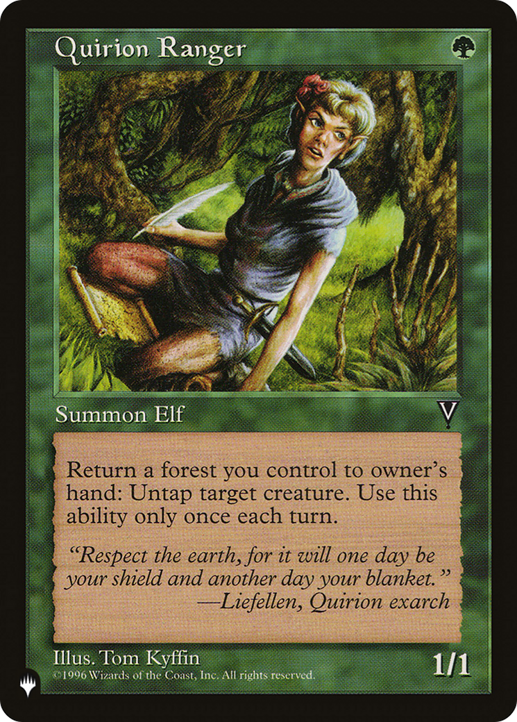 Quirion Ranger [The List] | Jomio and Rueliete's Cards and Comics
