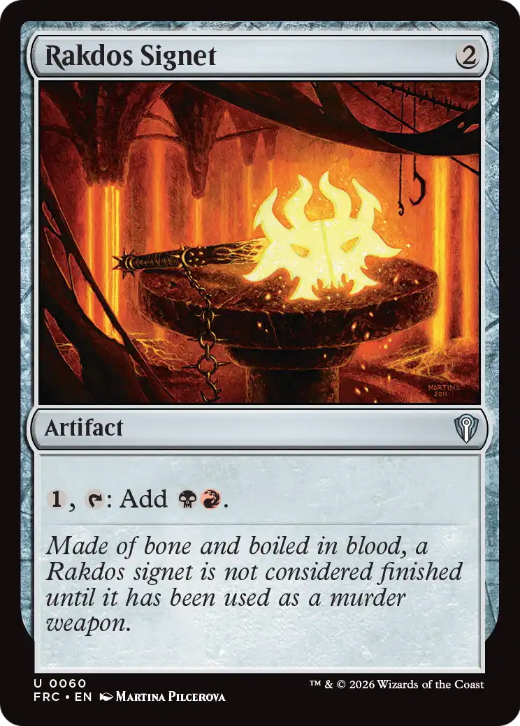 Rakdos Signet [Reality Fracture Commander] | Jomio and Rueliete's Cards and Comics